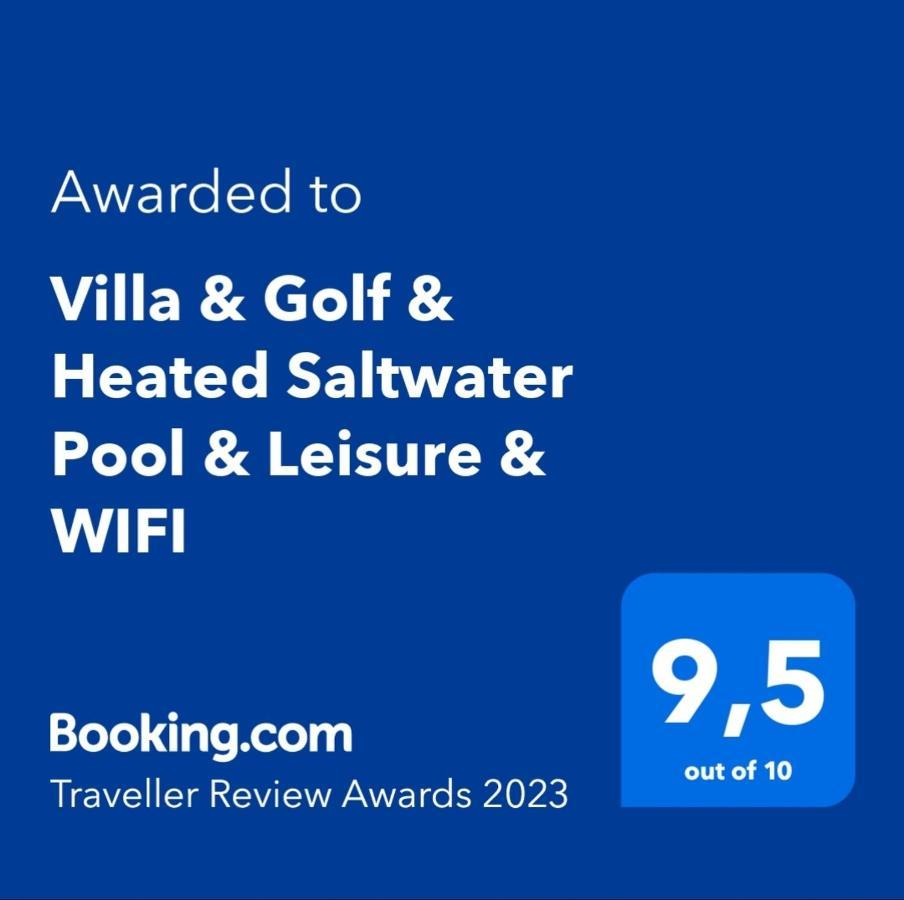 Villa & Golf & Heated Saltwater Pool & Leisure & Wifi カレタ・デ・フステ エクステリア 写真